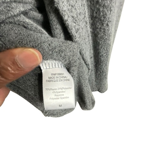 Young Fabulous and Broke Ottawa Oversized Women's Gray Hooded Sweater cardigan - Picture 12 of 13